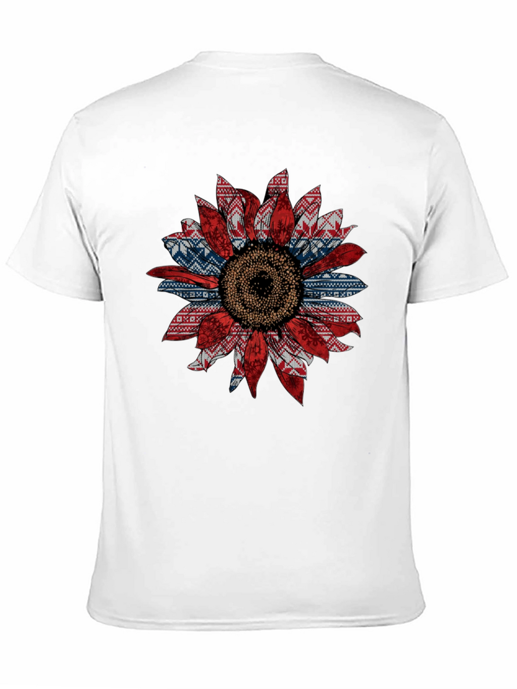 Sunflower Ugly Sweater Pattern T-Shirt