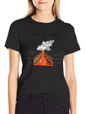 I Lava Volcanoes Graphic Tee - Unique Science Shirt