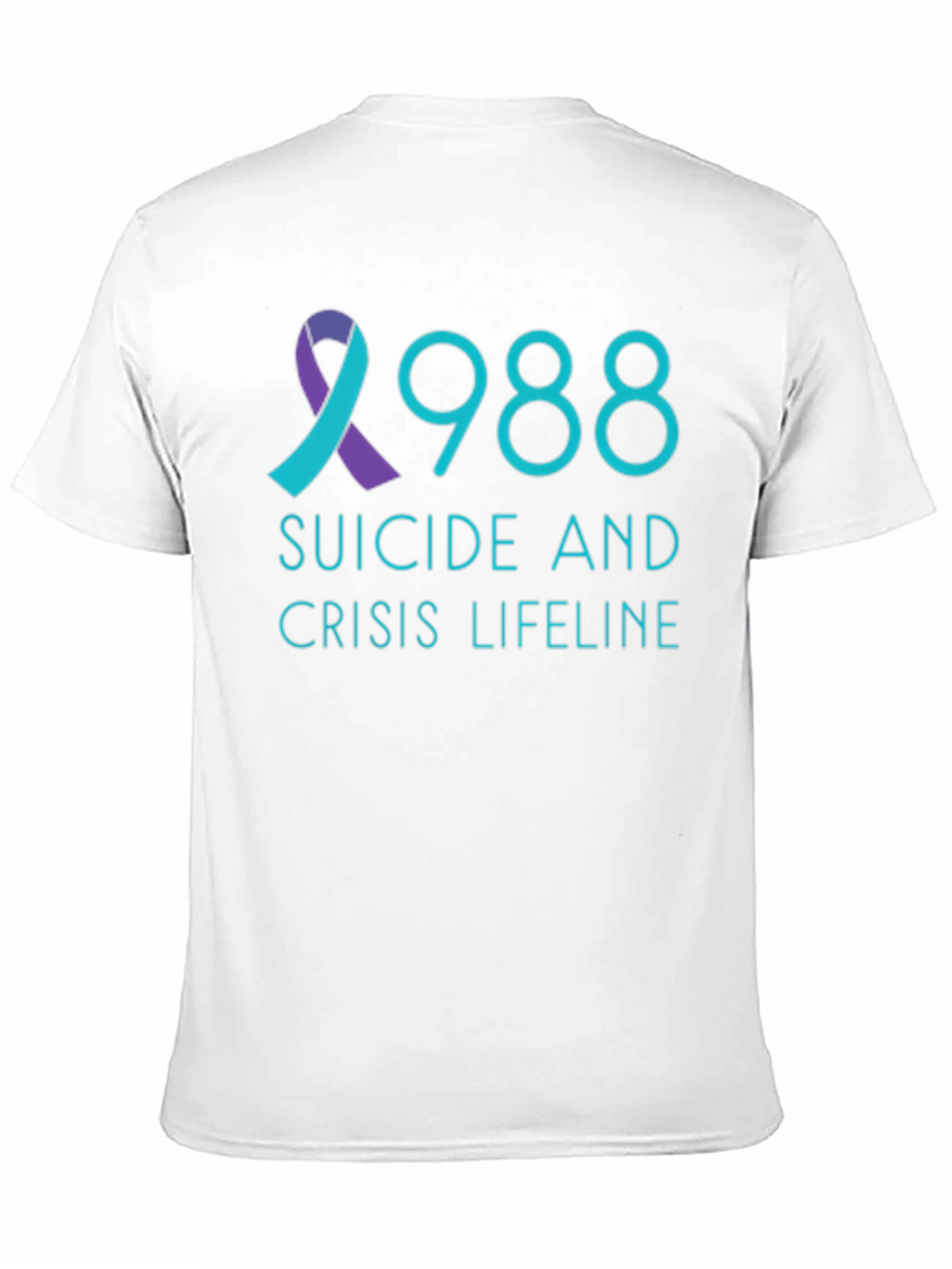 988 Suicide Crisis Lifeline Black T-Shirt