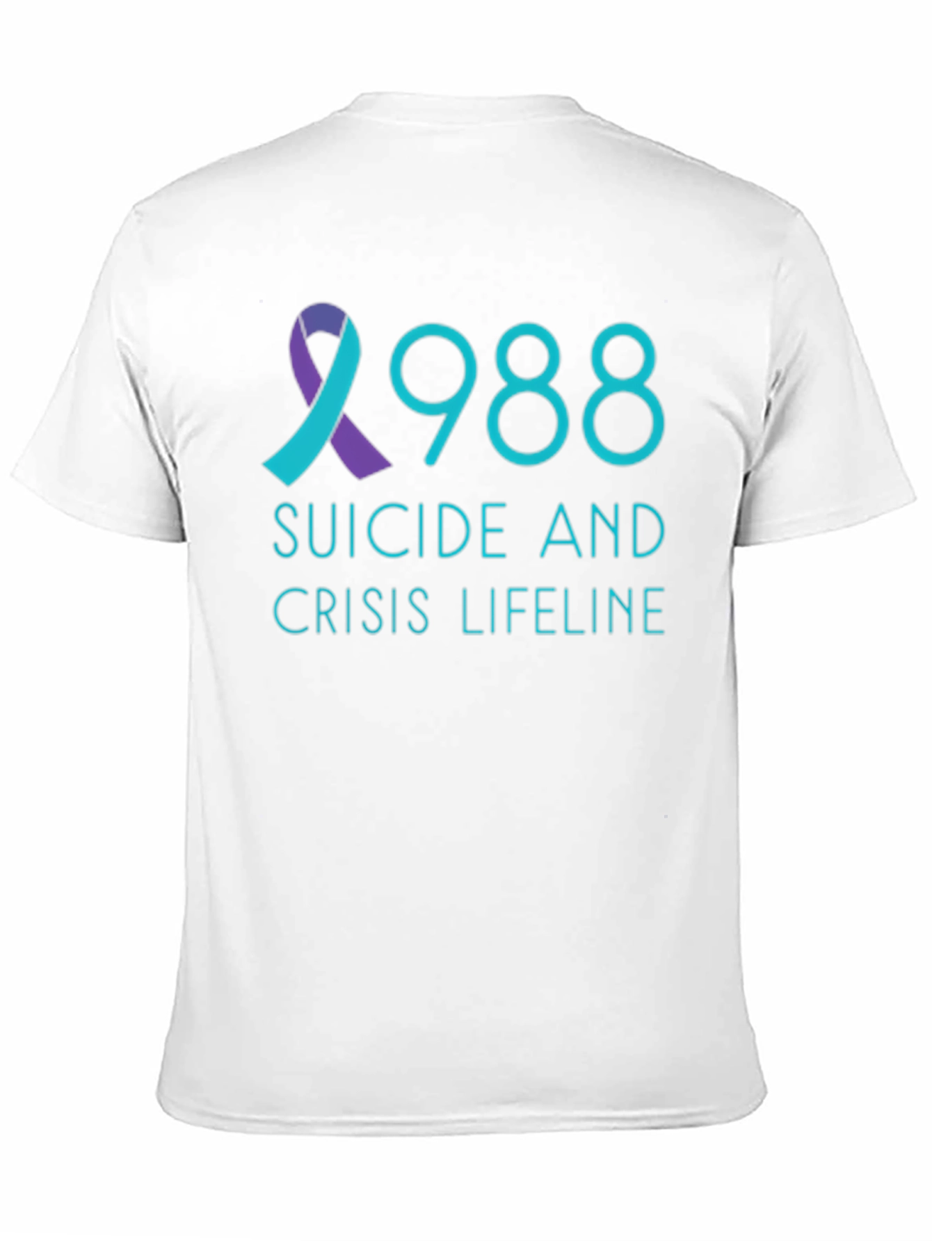 988 Suicide Crisis Lifeline Black T-Shirt