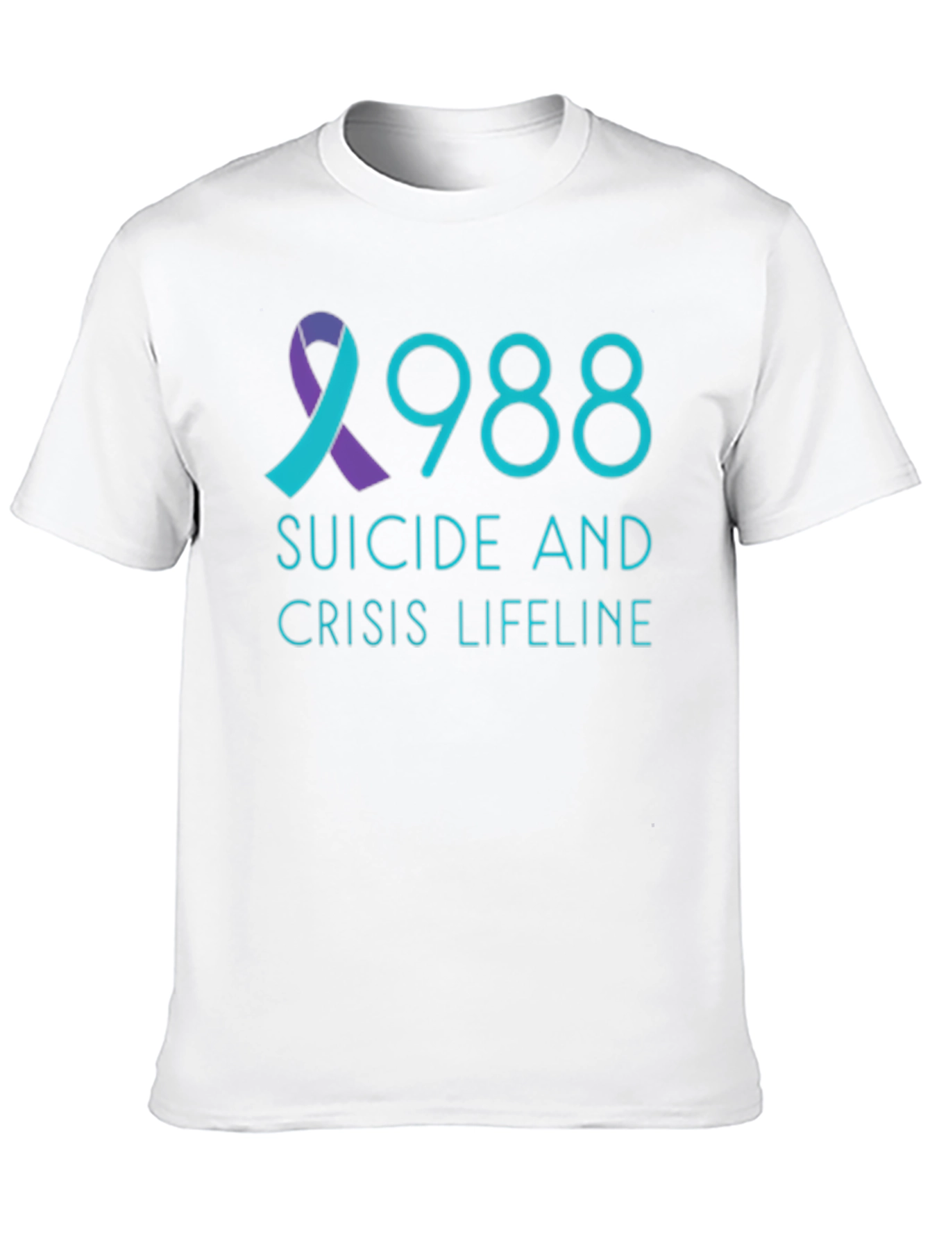 988 Suicide Crisis Lifeline Black T-Shirt