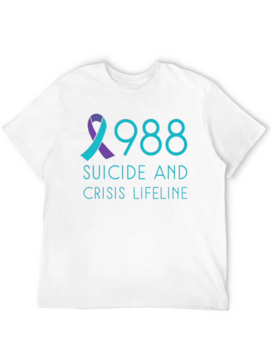 988 Suicide Crisis Lifeline Black T-Shirt