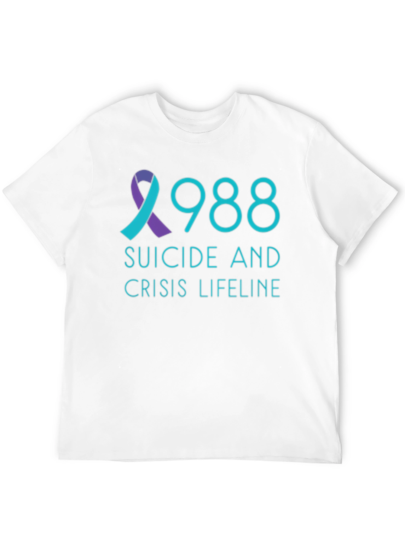 988 Suicide Crisis Lifeline Black T-Shirt