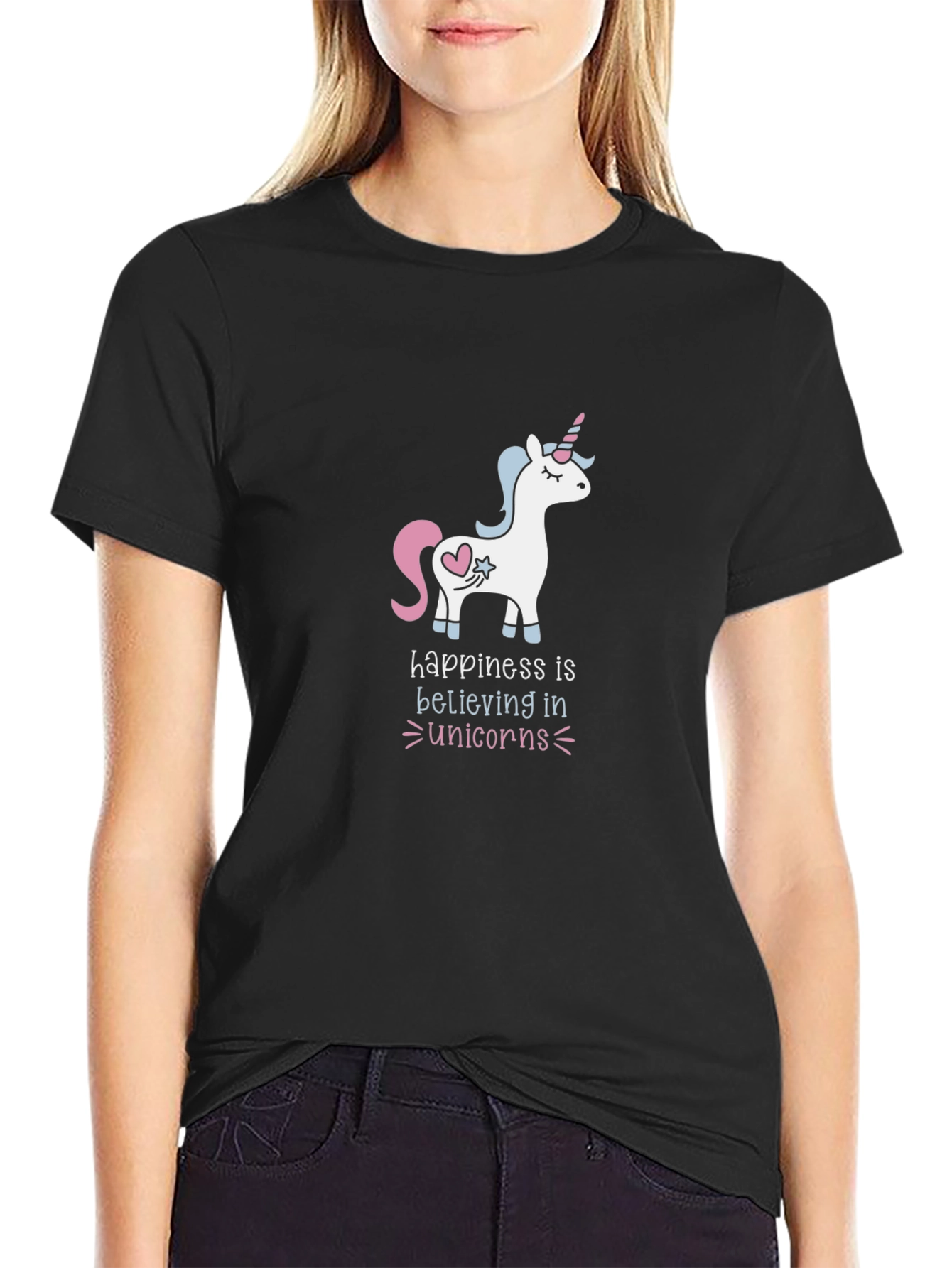 Unicorn Believer Black T-Shirt
