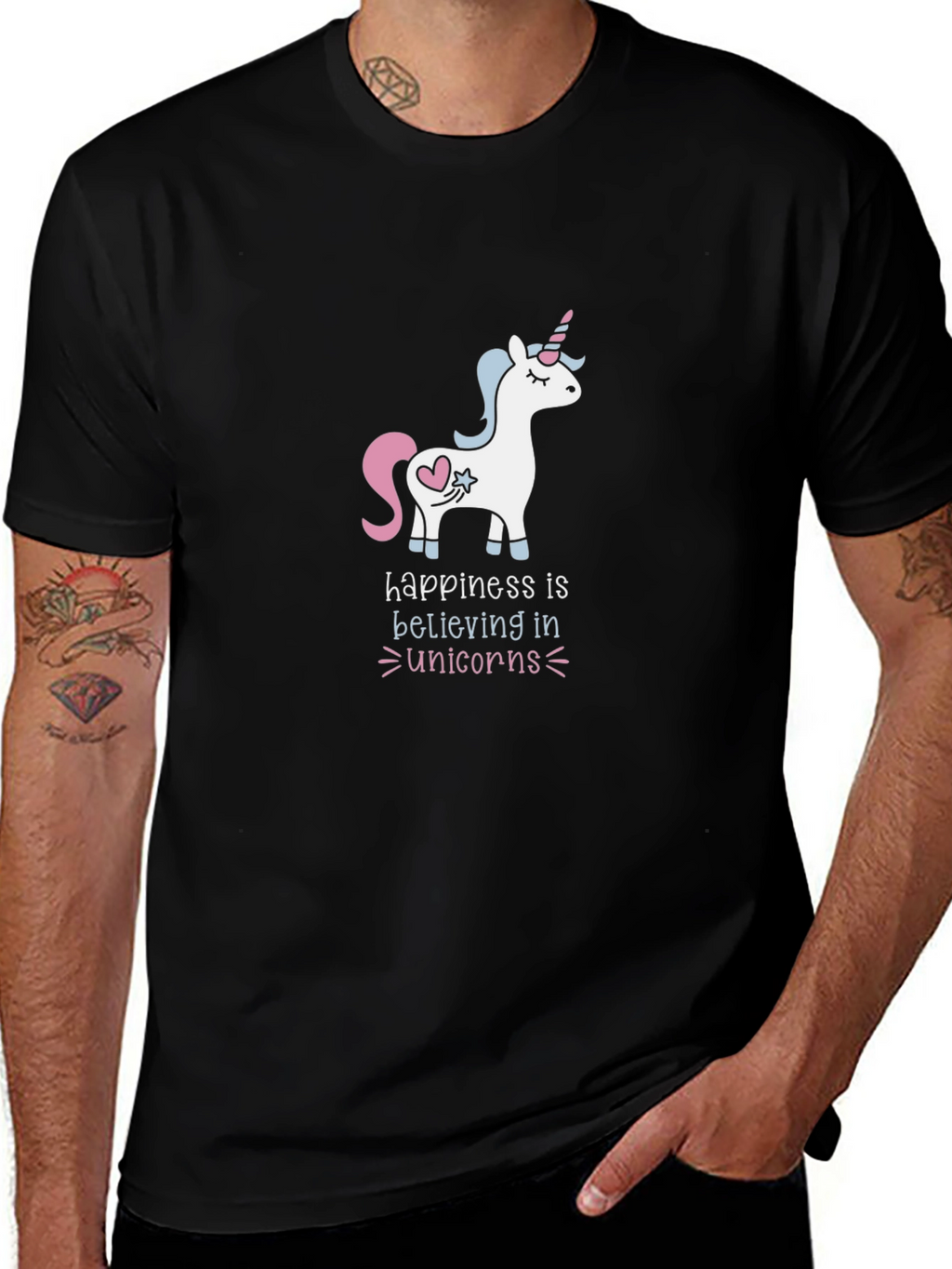 Unicorn Believer Black T-Shirt