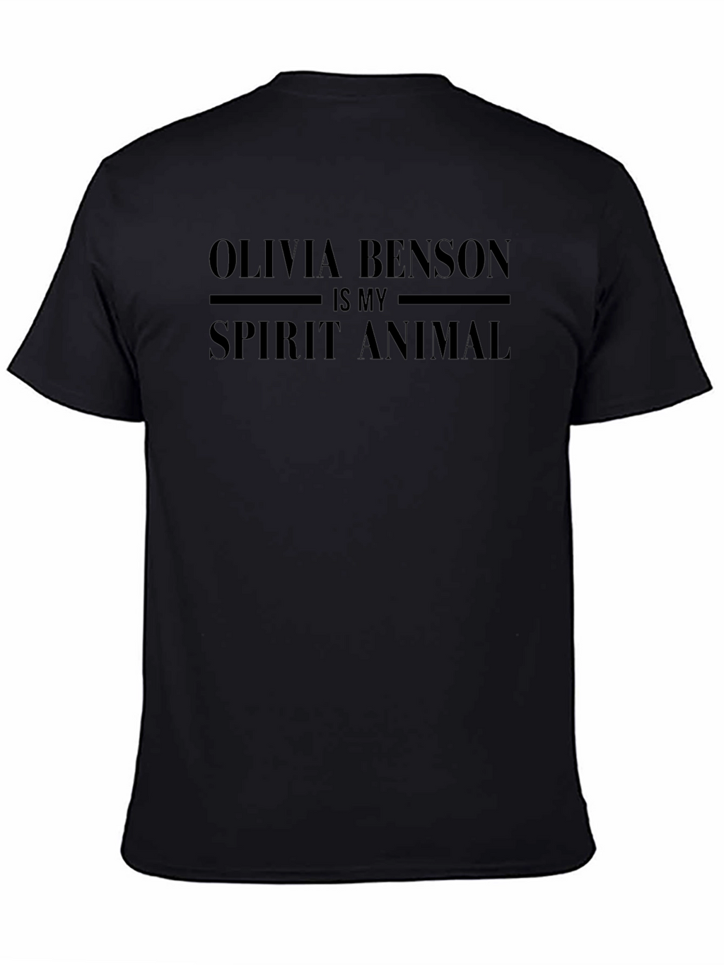 Olivia Benson Is My Spirit Animal Black T-Shirt