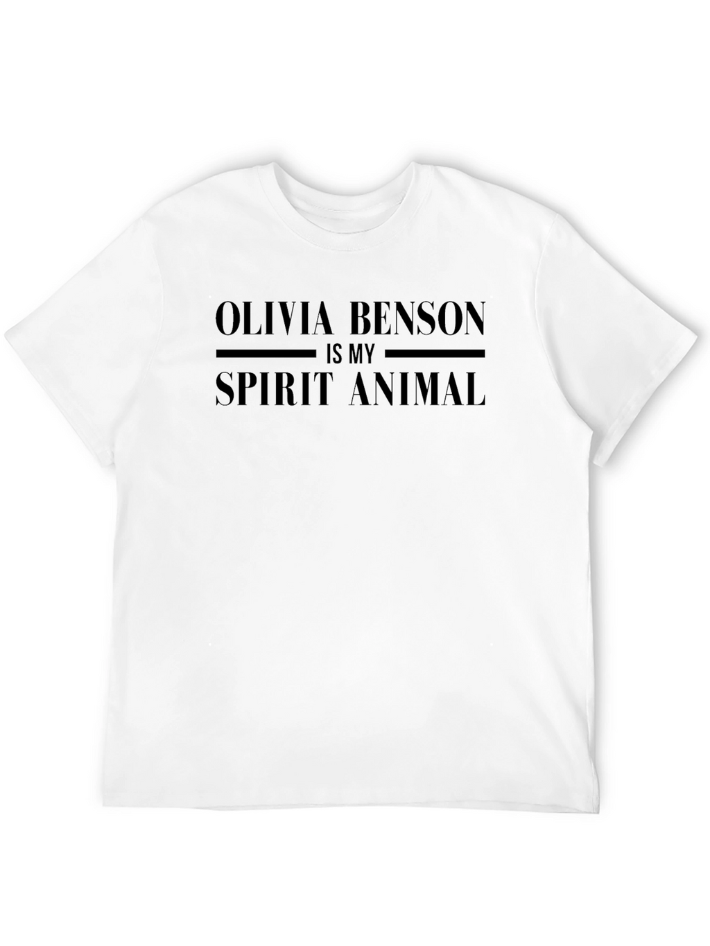 Olivia Benson Is My Spirit Animal Black T-Shirt