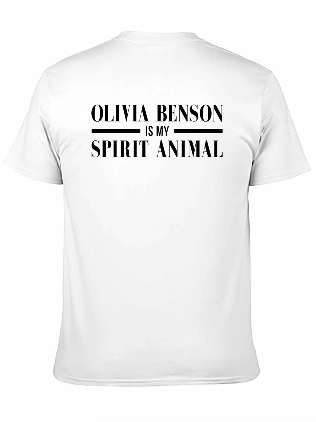 Olivia Benson Is My Spirit Animal Black T-Shirt