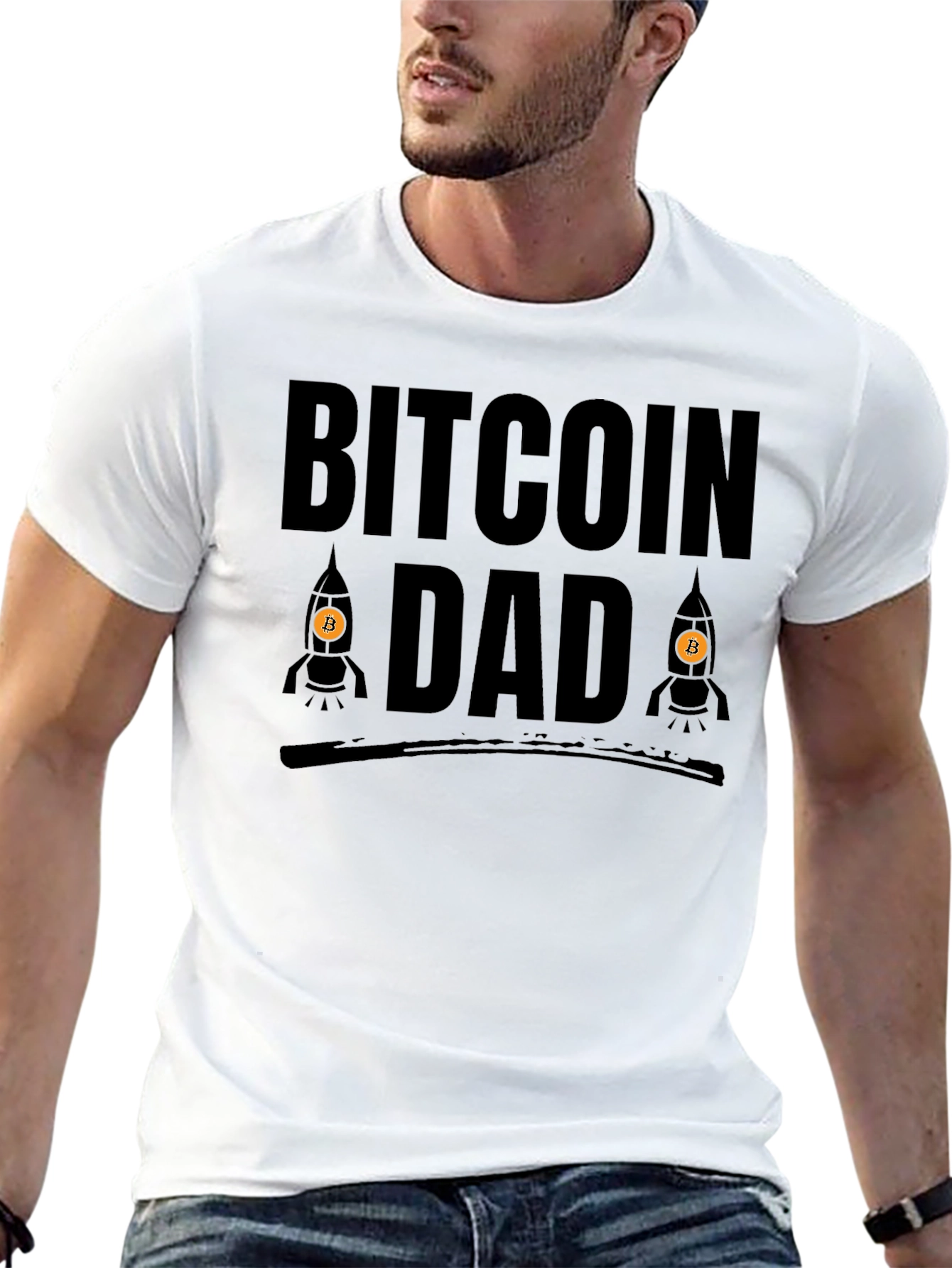 Bitcoin Dad T-Shirt Crypto Gift for Bitcoin Lovers