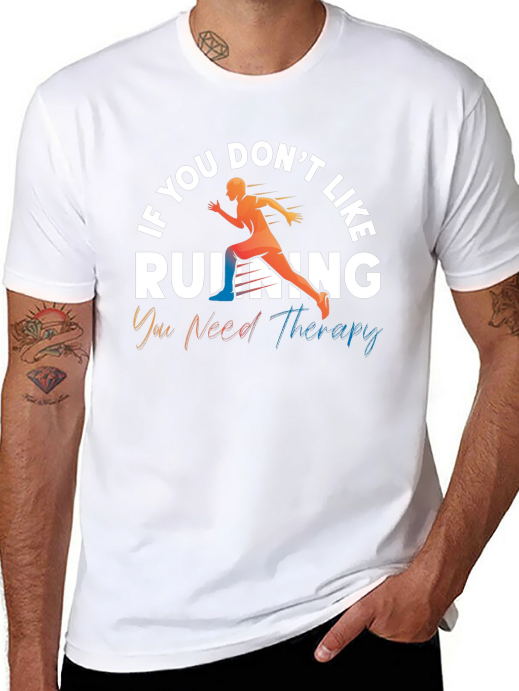 Running Therapy Graphic Tee