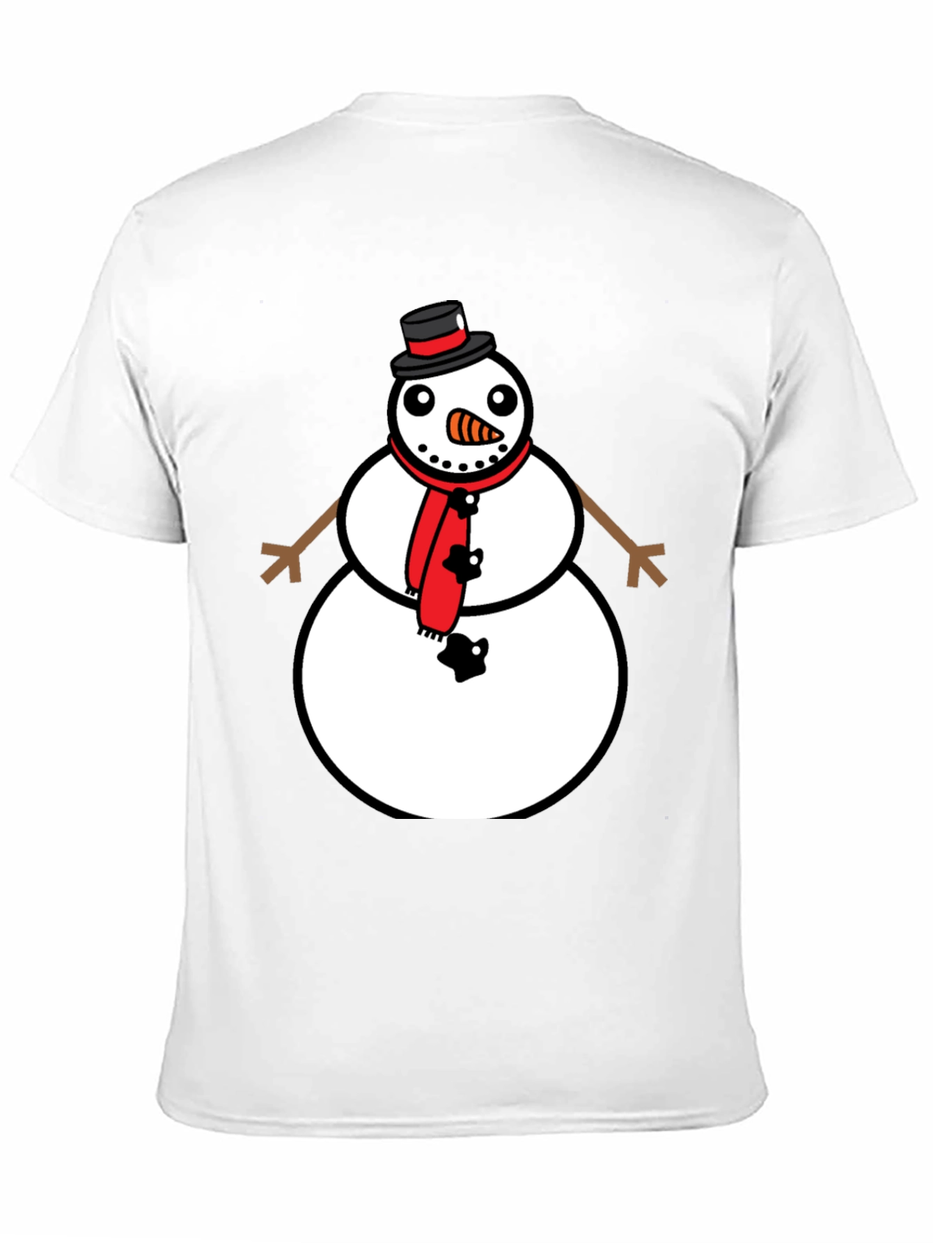 Snowman Graphic Tee - Festive Holiday Style