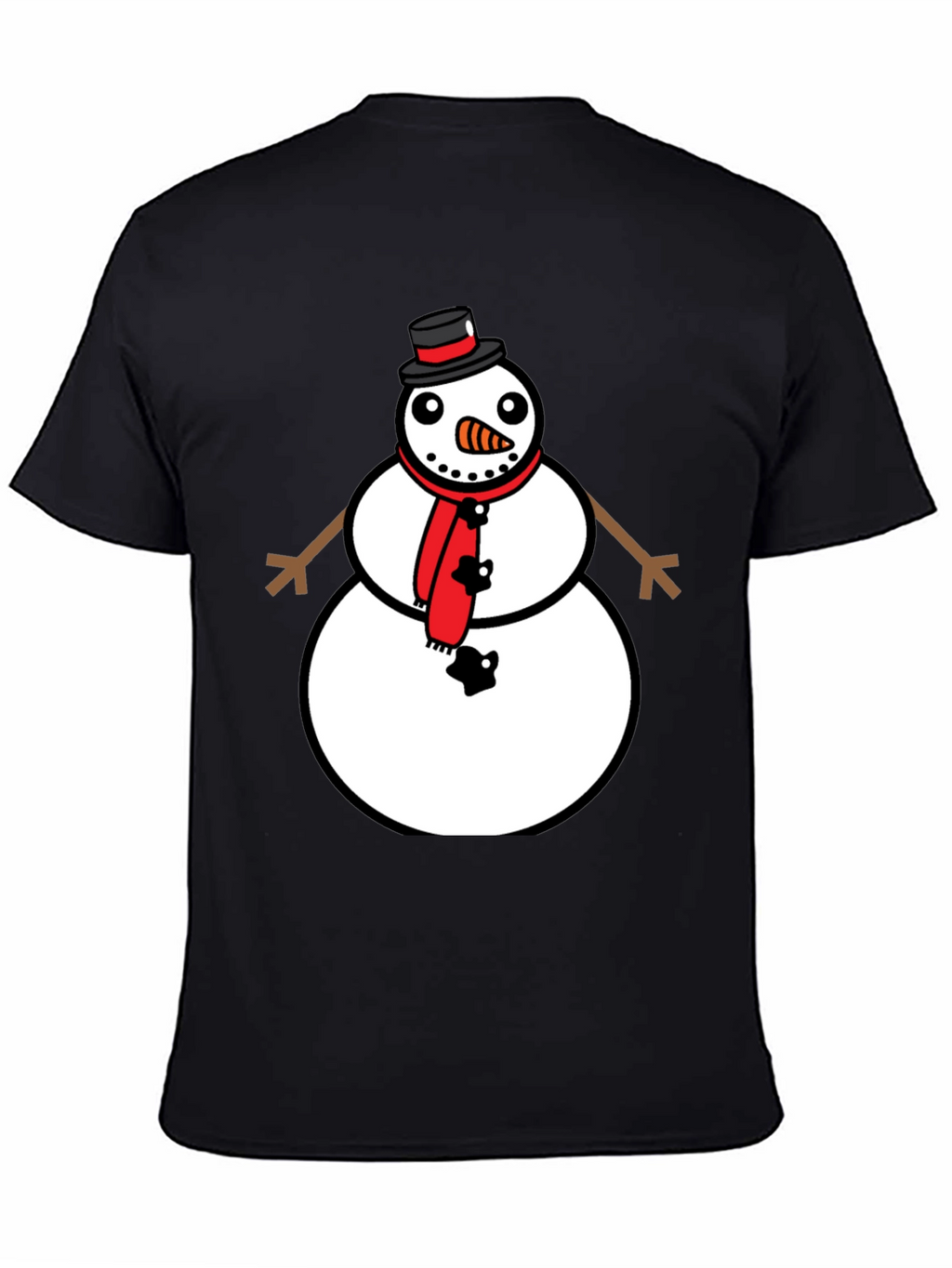 Snowman Graphic Tee - Festive Holiday Style