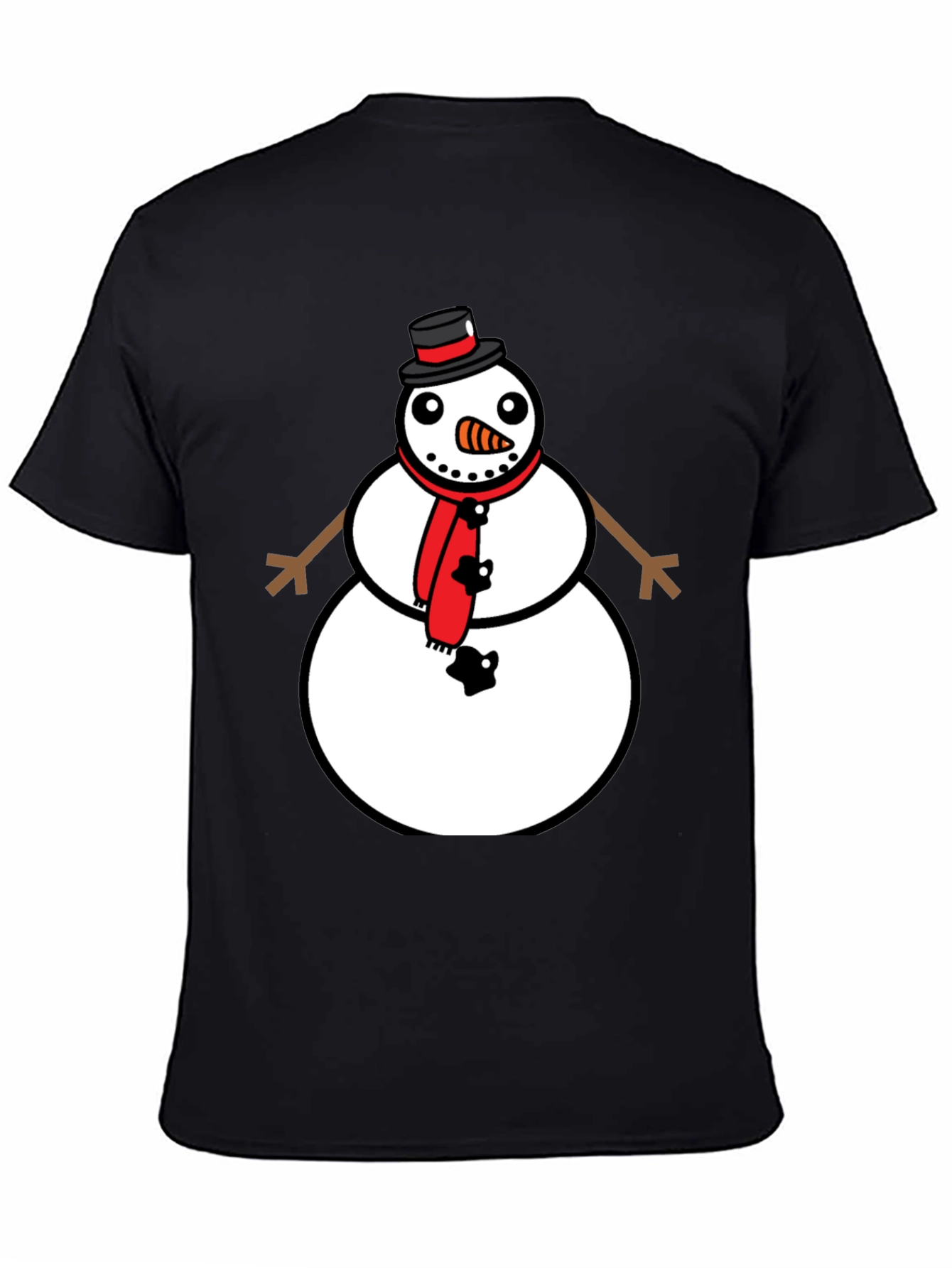 Snowman Graphic Tee - Festive Holiday Style