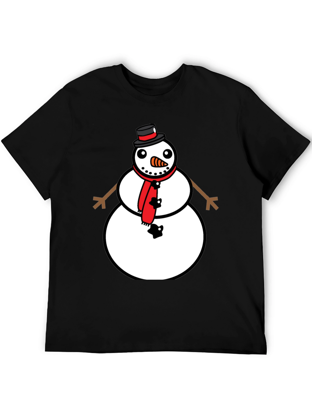 Snowman Graphic Tee - Festive Holiday Style