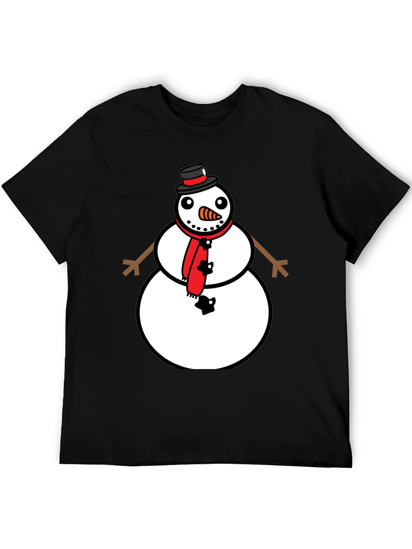 Snowman Graphic Tee - Festive Holiday Style
