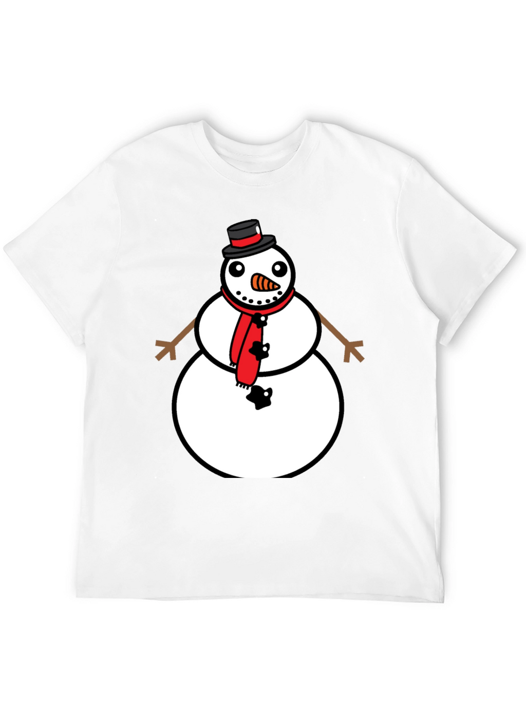 Snowman Graphic Tee - Festive Holiday Style