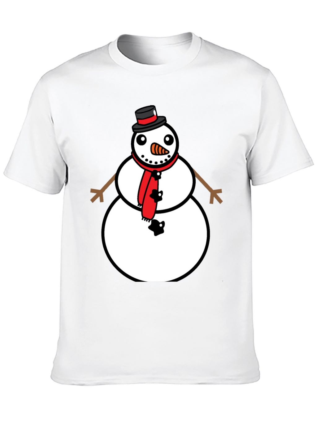 Snowman Graphic Tee - Festive Holiday Style