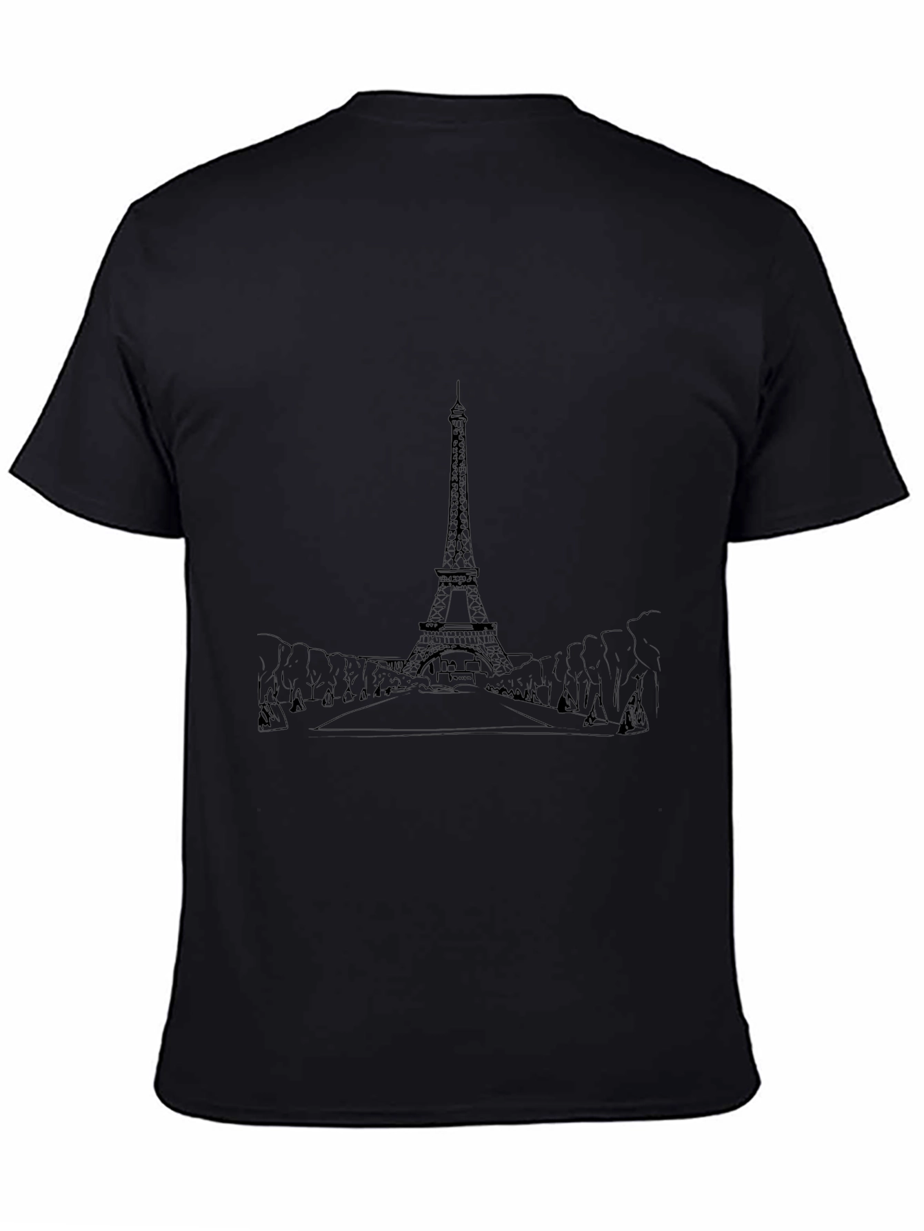 Eiffel Tower Graphic Tee - Classic Paris Style