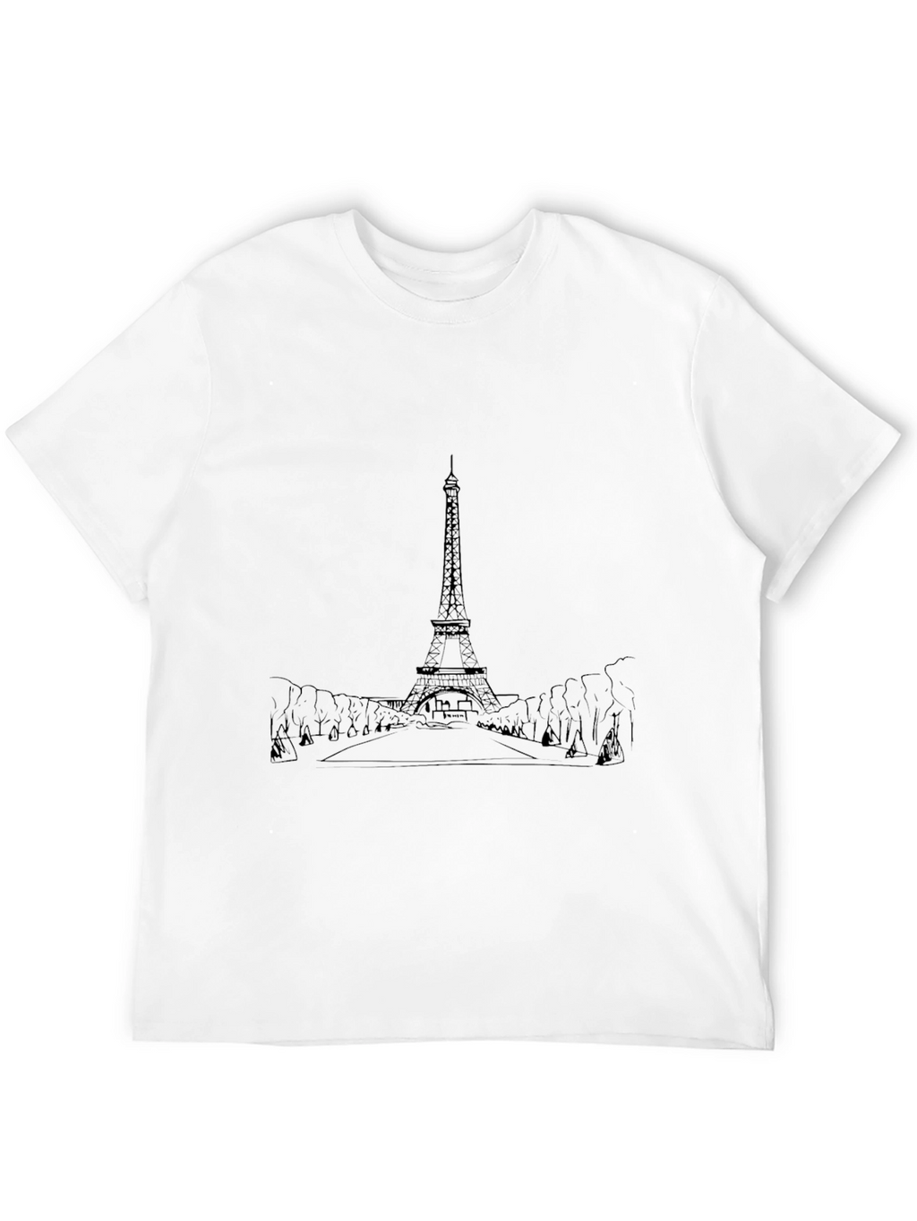Eiffel Tower Graphic Tee - Classic Paris Style