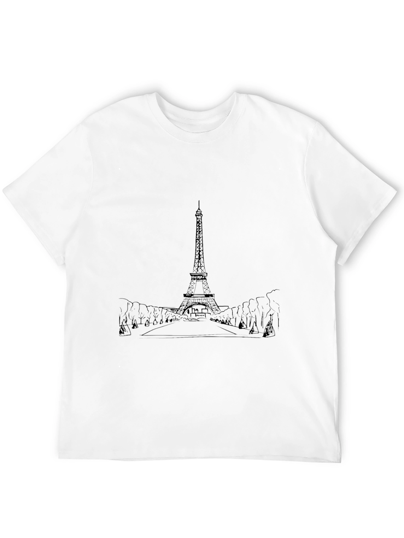 Eiffel Tower Graphic Tee - Classic Paris Style
