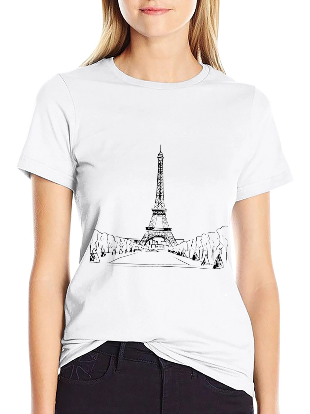 Eiffel Tower Graphic Tee - Classic Paris Style