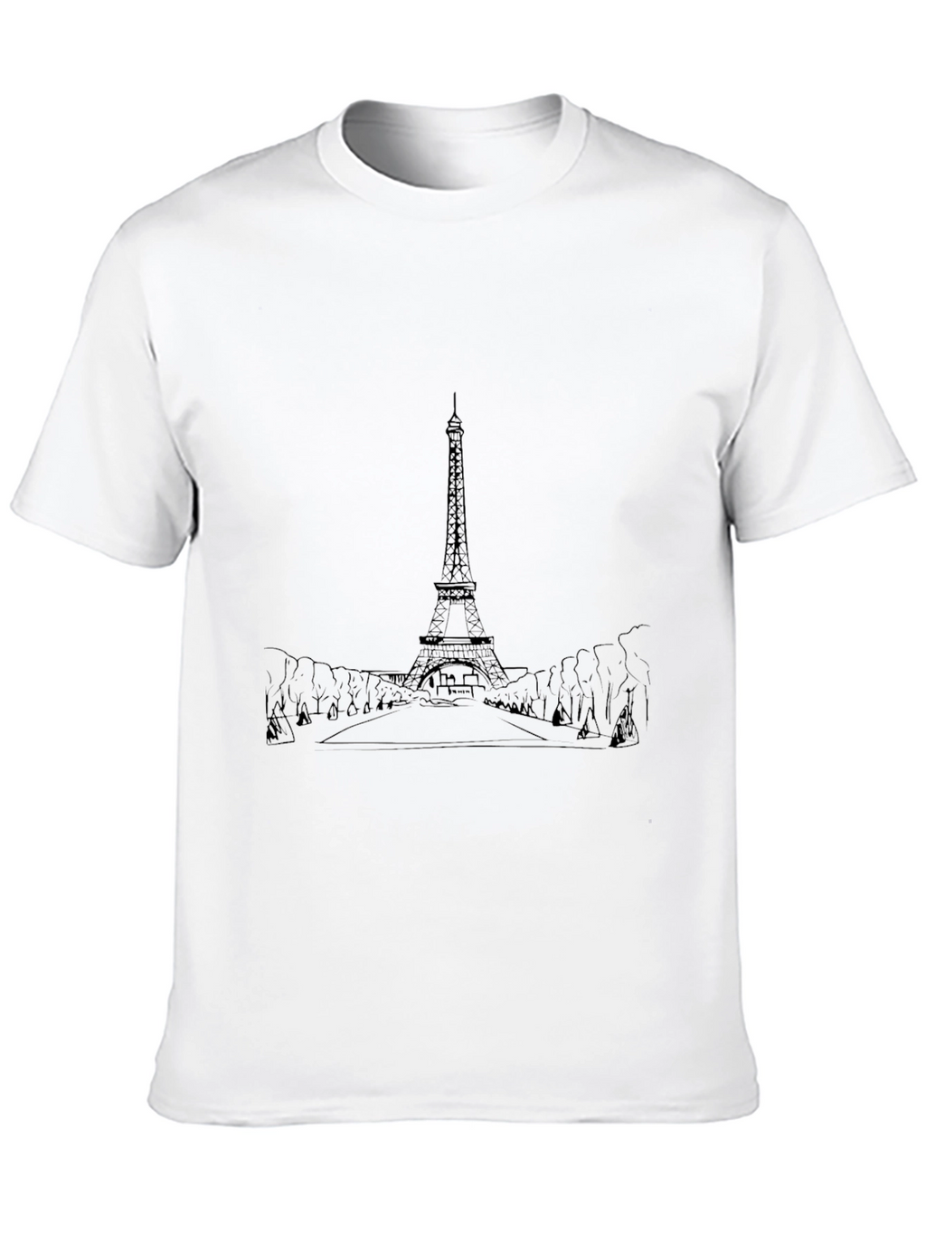 Eiffel Tower Graphic Tee - Classic Paris Style