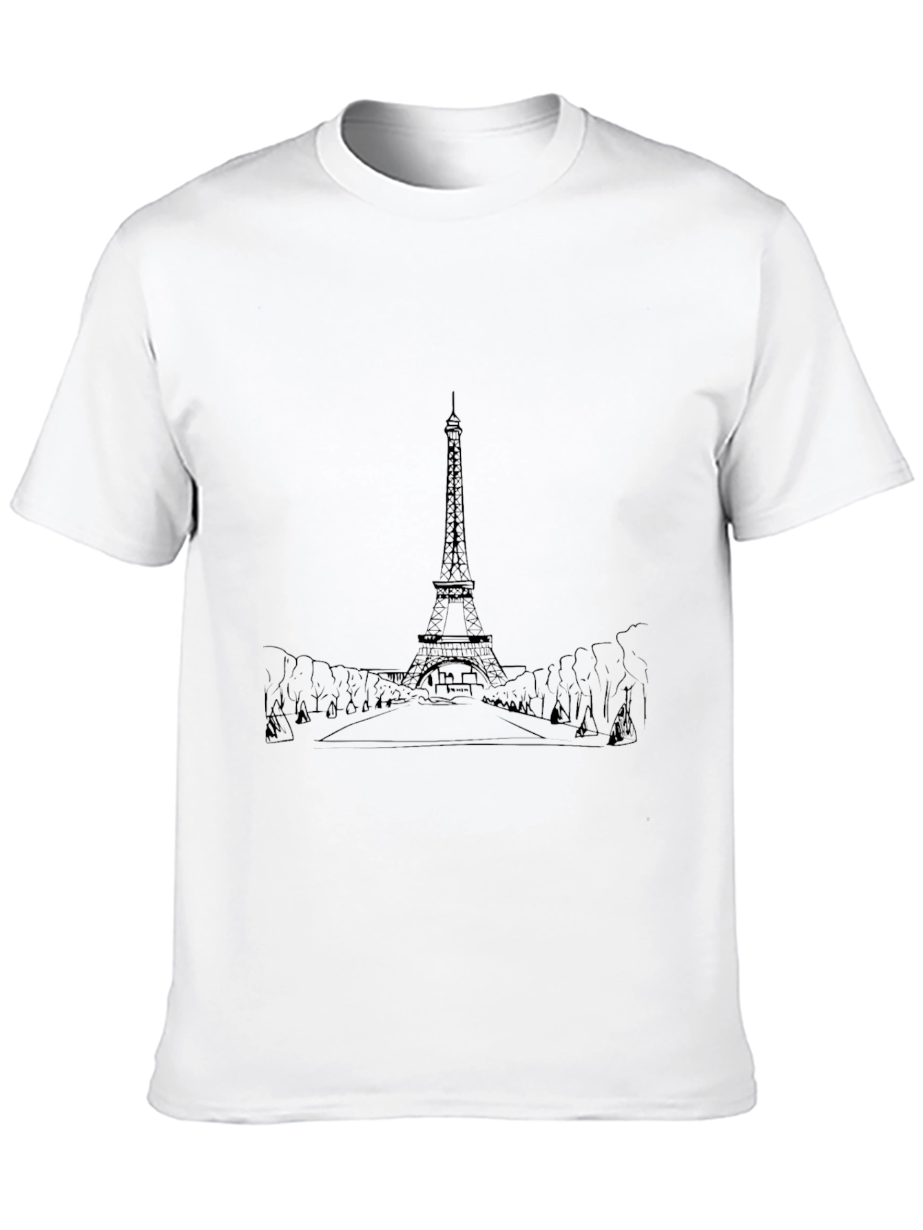 Eiffel Tower Graphic Tee - Classic Paris Style