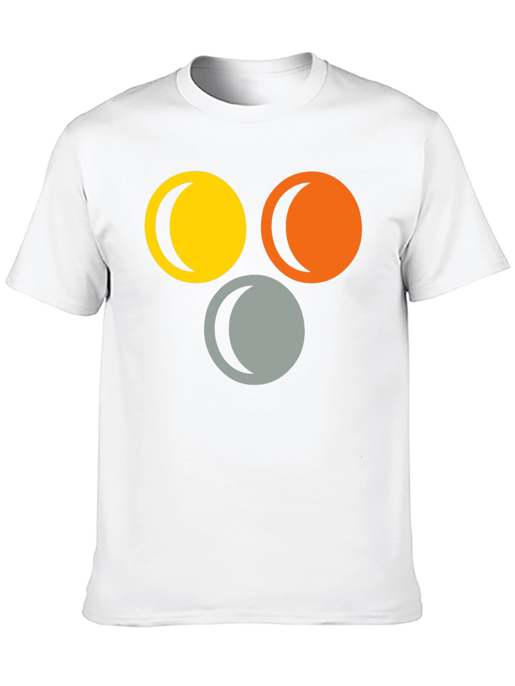 Abstract Circle Moon Phase T-Shirt