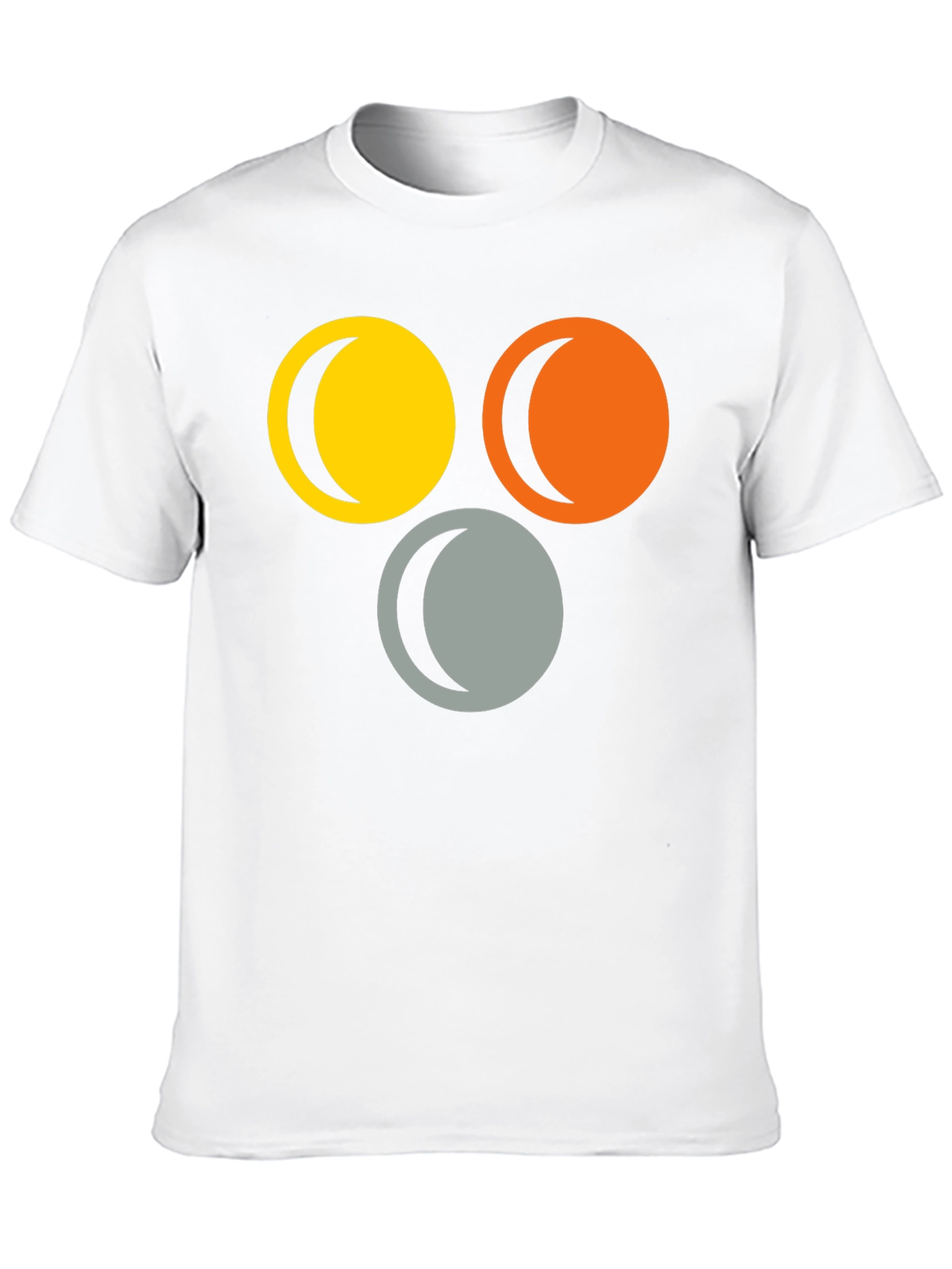 Abstract Circle Moon Phase T-Shirt
