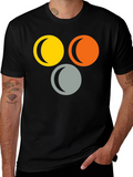 Abstract Circle Moon Phase T-Shirt