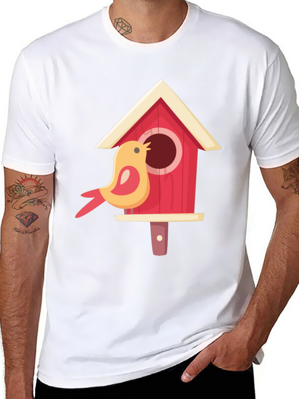 Birdhouse T-Shirt - Graphic Tee for Bird Lovers