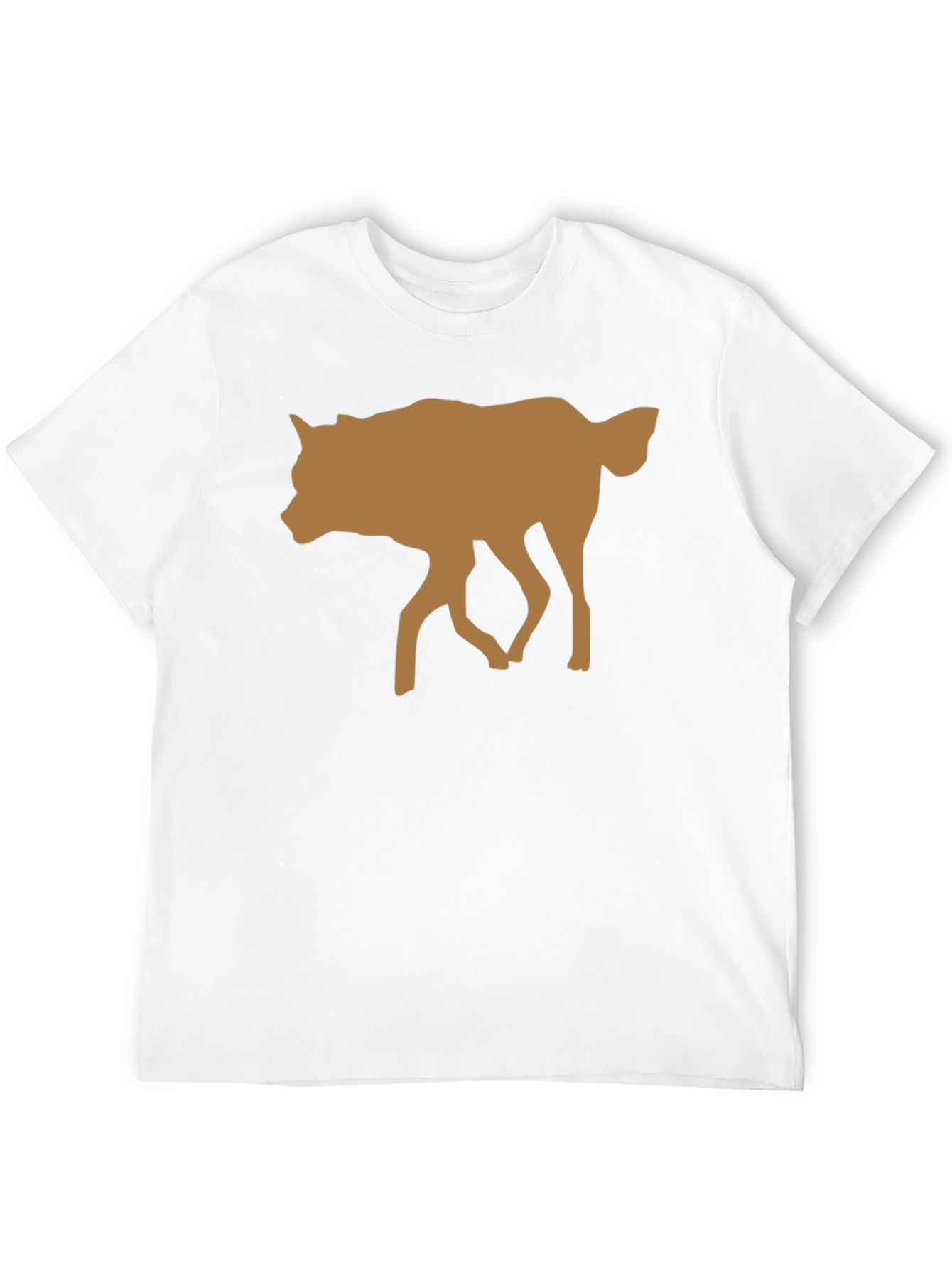 Wolf Silhouette Graphic Black T-Shirt