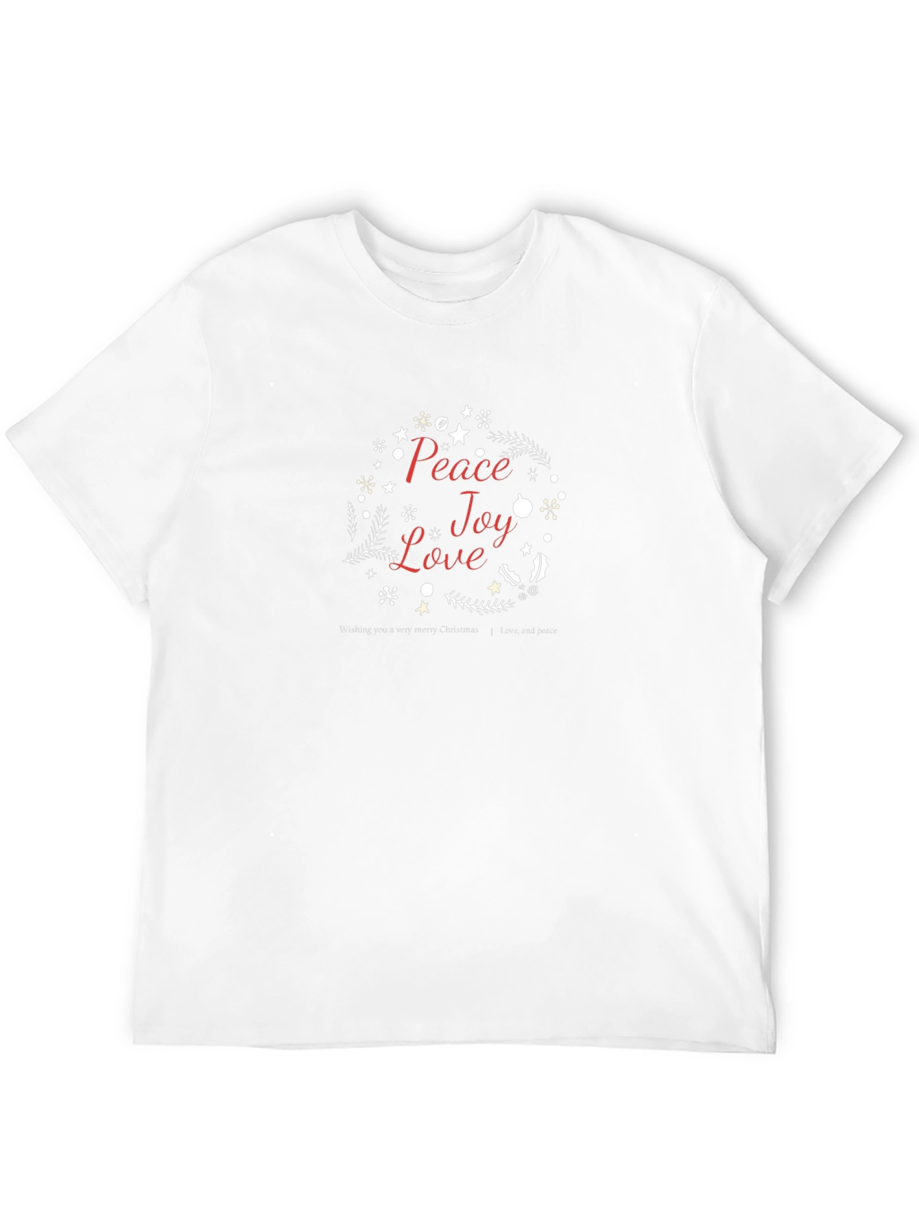 Peace Joy Love Graphic T-Shirt - Black