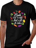 Plants and Weights Graphic T-Shirt