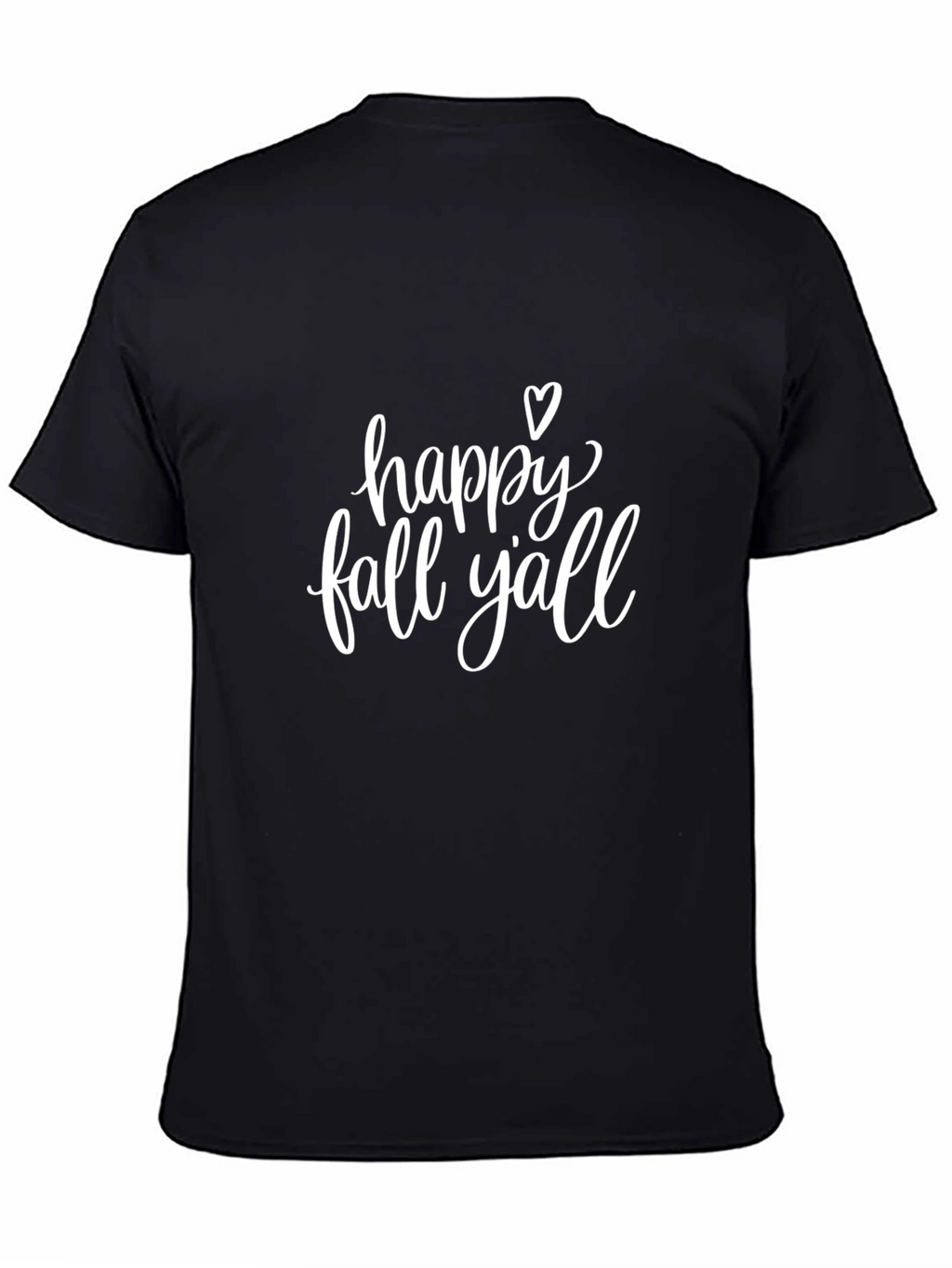 Happy Fall Yall Graphic Tee - Unisex Black T-Shirt