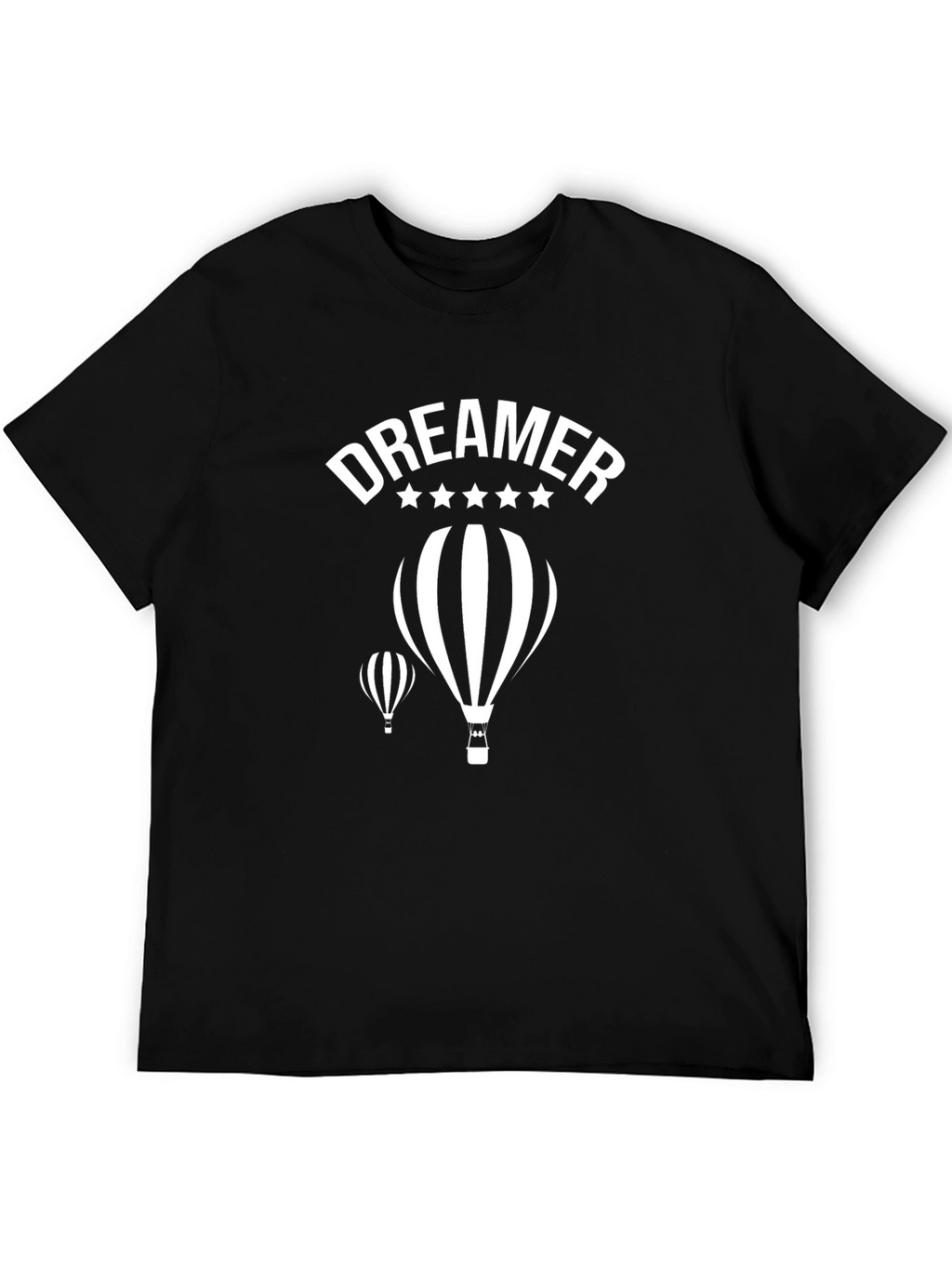 Dreamer Balloon Graphic Black T-Shirt