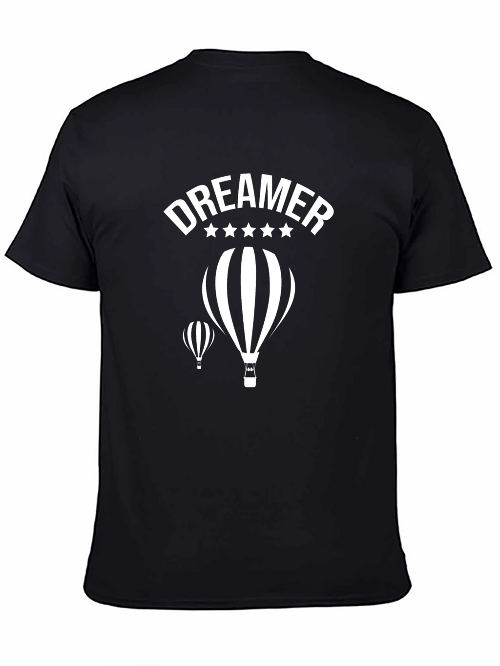 Dreamer Balloon Graphic Black T-Shirt