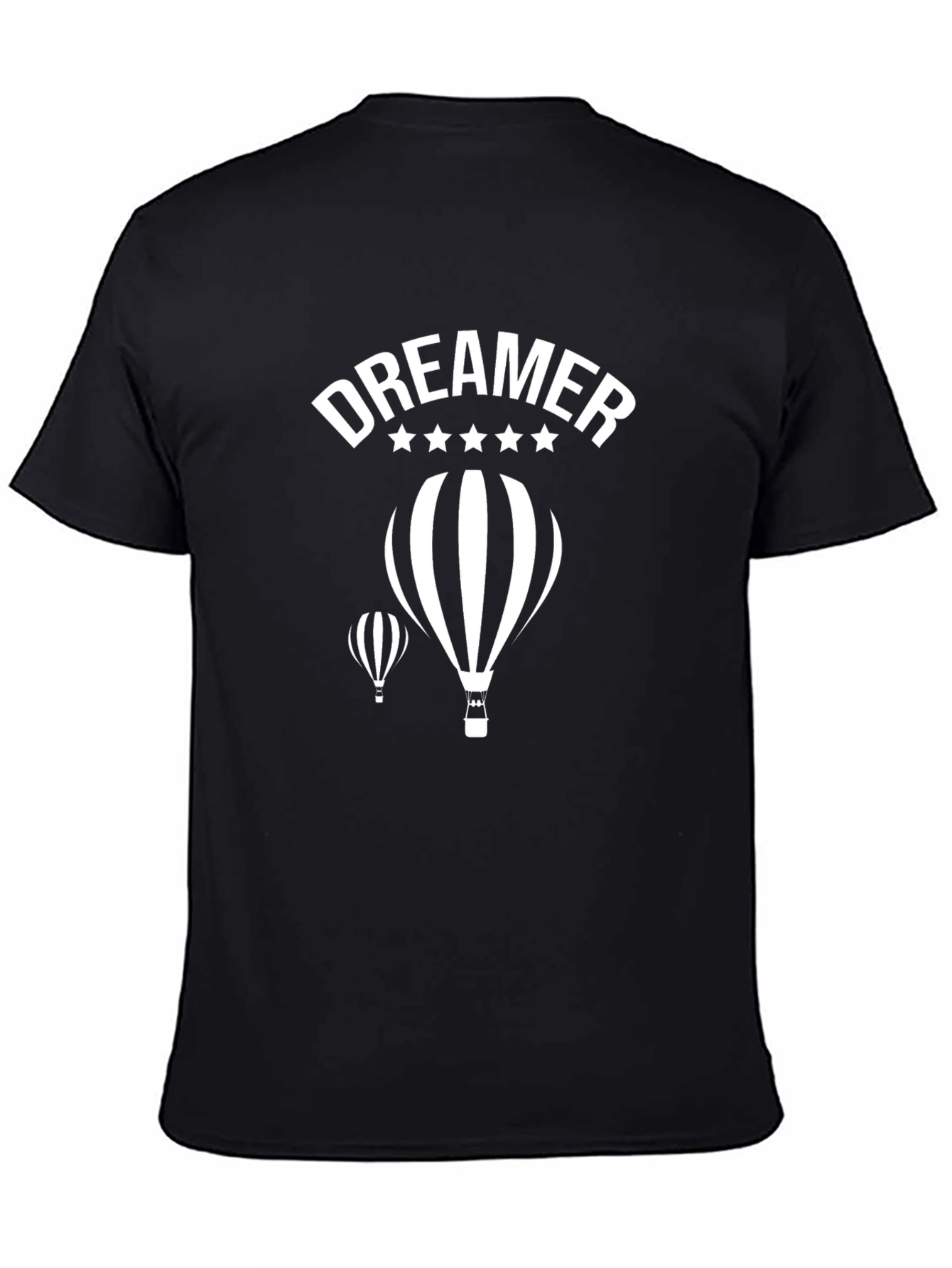Dreamer Balloon Graphic Black T-Shirt