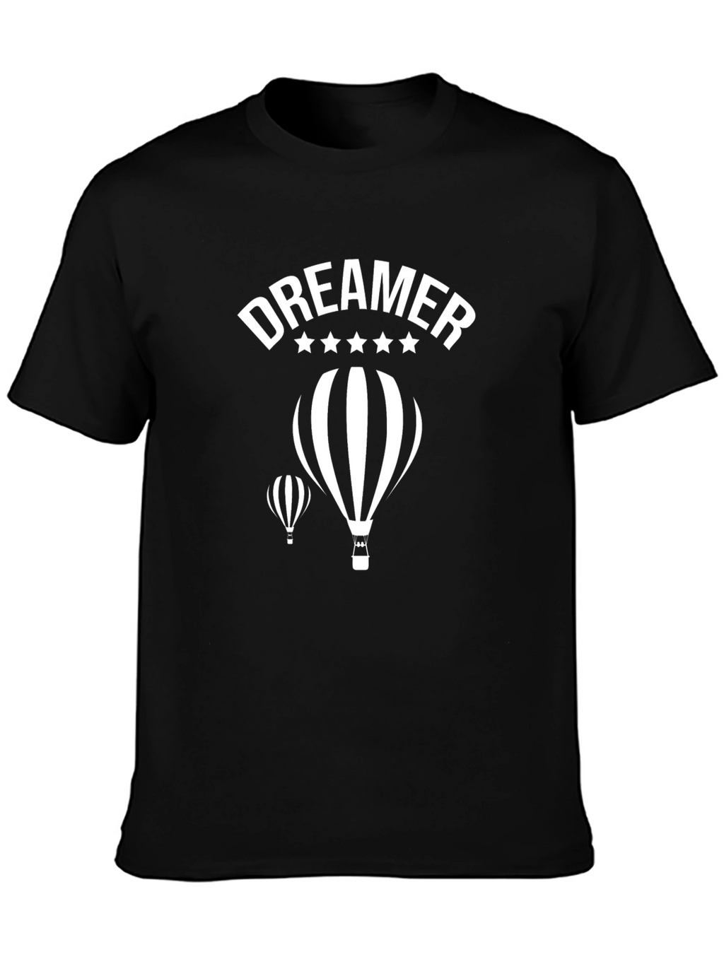Dreamer Balloon Graphic Black T-Shirt