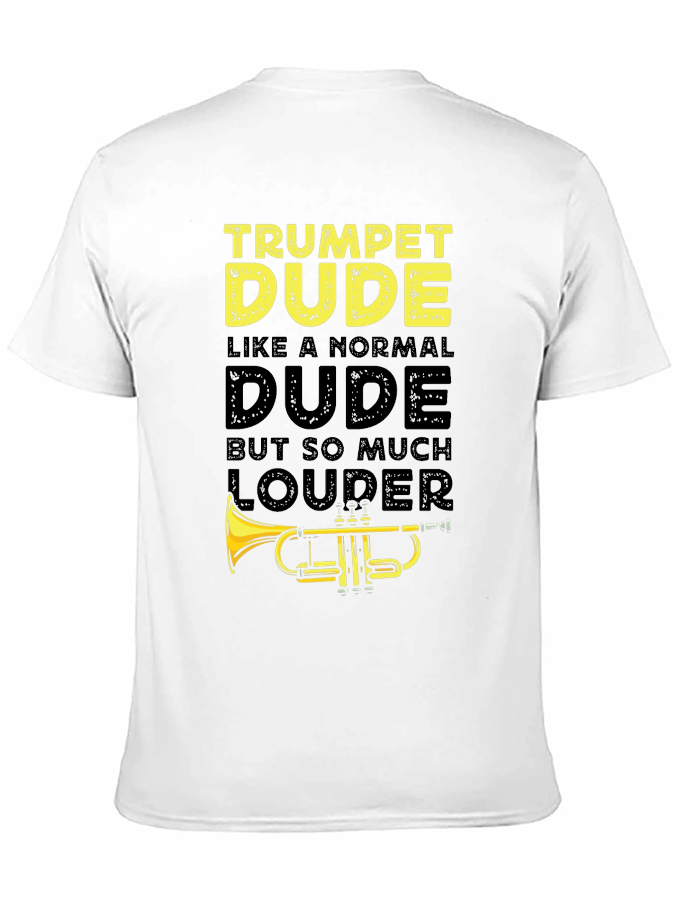 Trumpet Dude Graphic T-Shirt - Musician Humor Tee