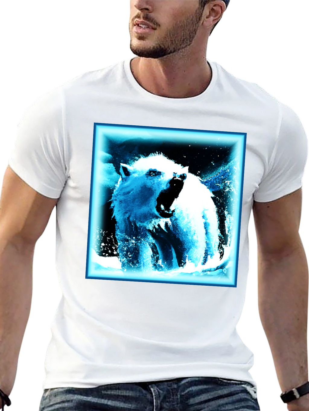 Cool Bear Graphic T-Shirt - Black Cotton Tee