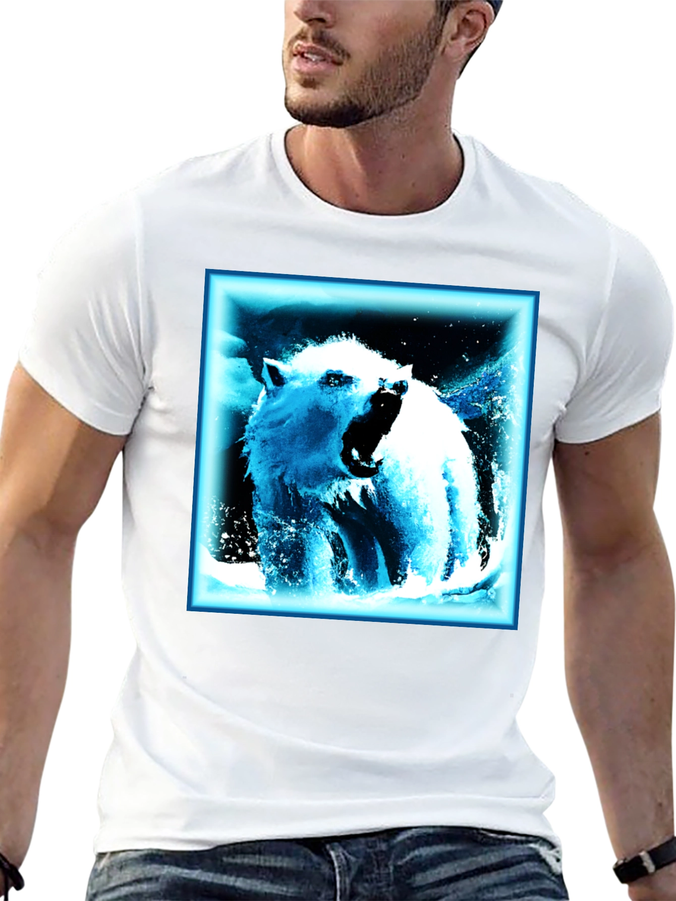 Cool Bear Graphic T-Shirt - Black Cotton Tee