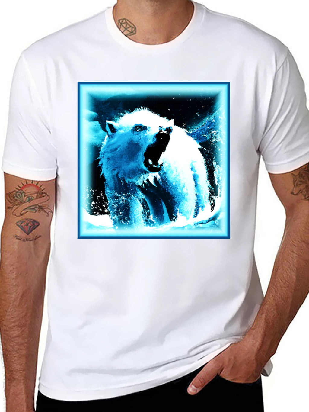 Cool Bear Graphic T-Shirt - Black Cotton Tee