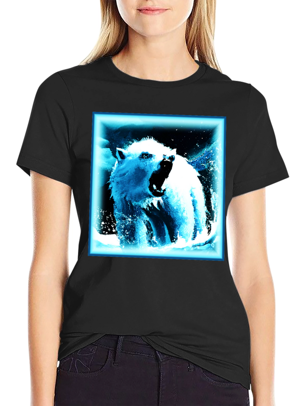 Cool Bear Graphic T-Shirt - Black Cotton Tee