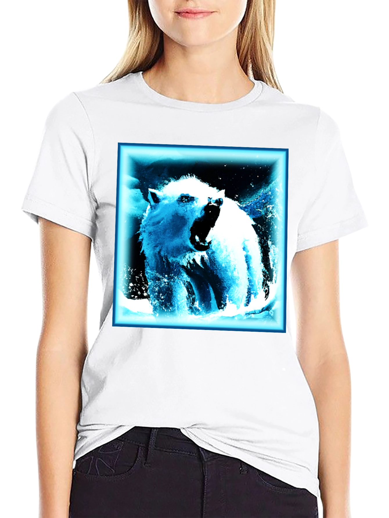Cool Bear Graphic T-Shirt - Black Cotton Tee