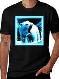 Cool Bear Graphic T-Shirt - Black Cotton Tee