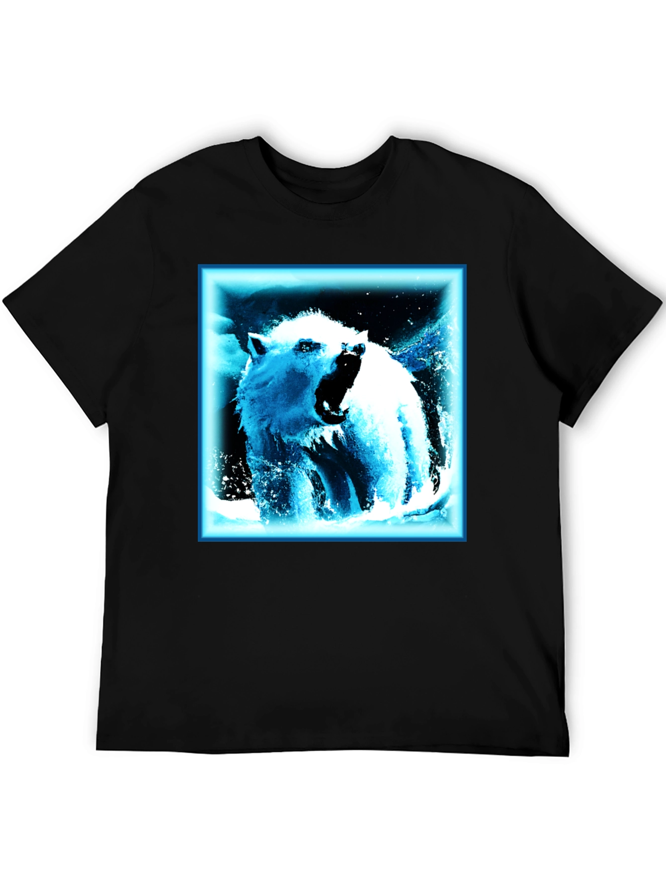 Cool Bear Graphic T-Shirt - Black Cotton Tee