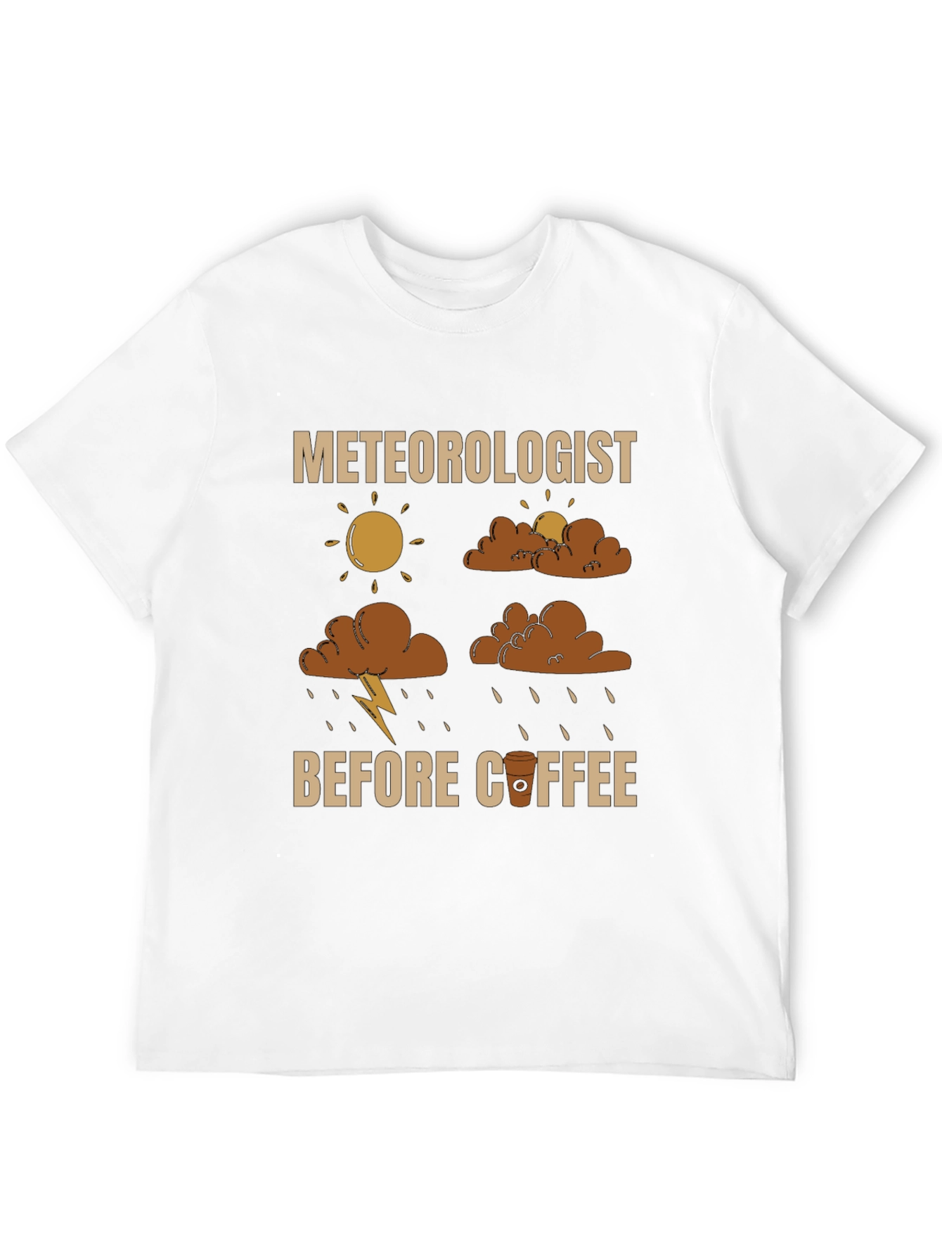 Meteorologist Before Coffee Graphic T-Shirt