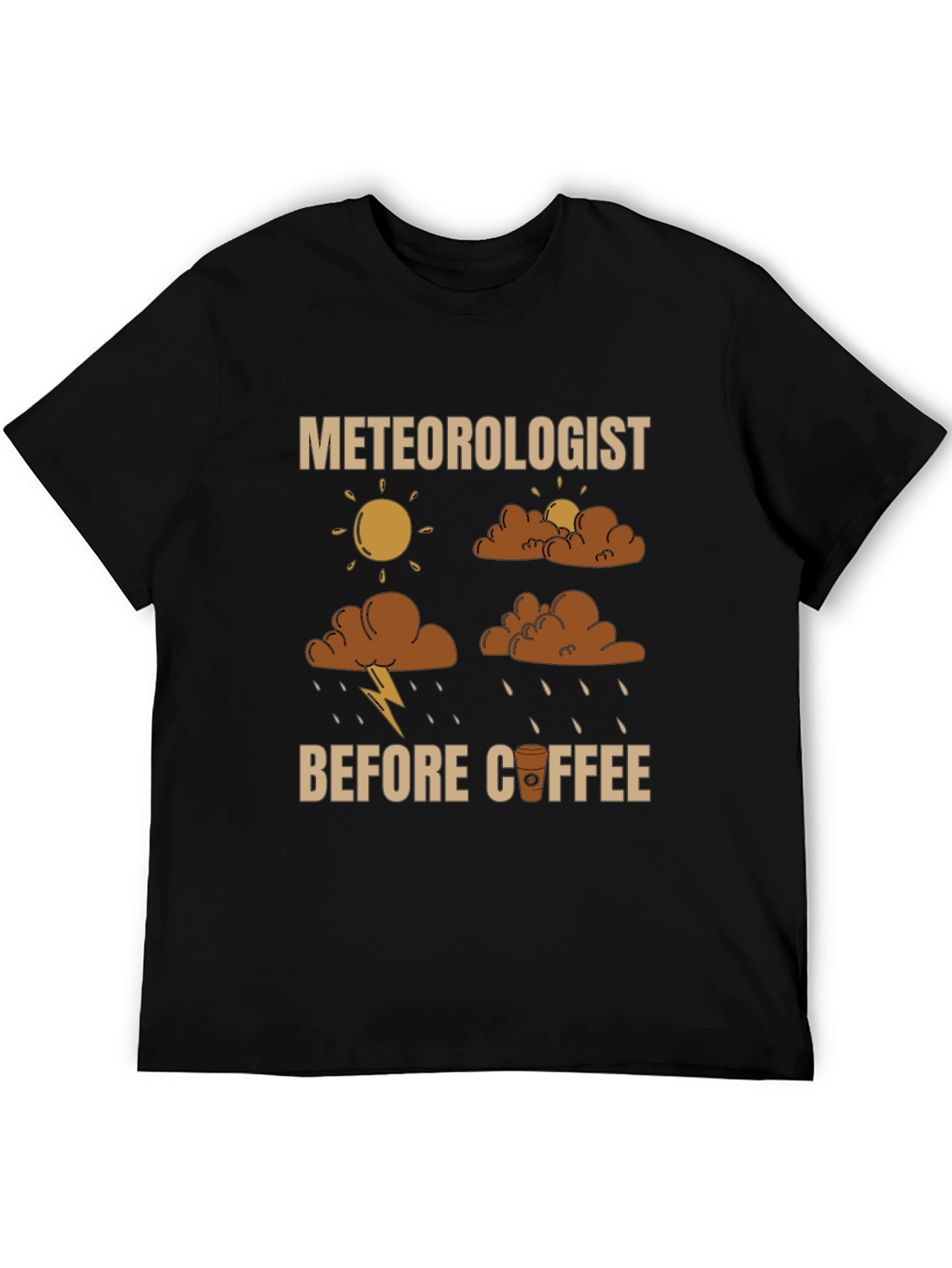Meteorologist Before Coffee Graphic T-Shirt