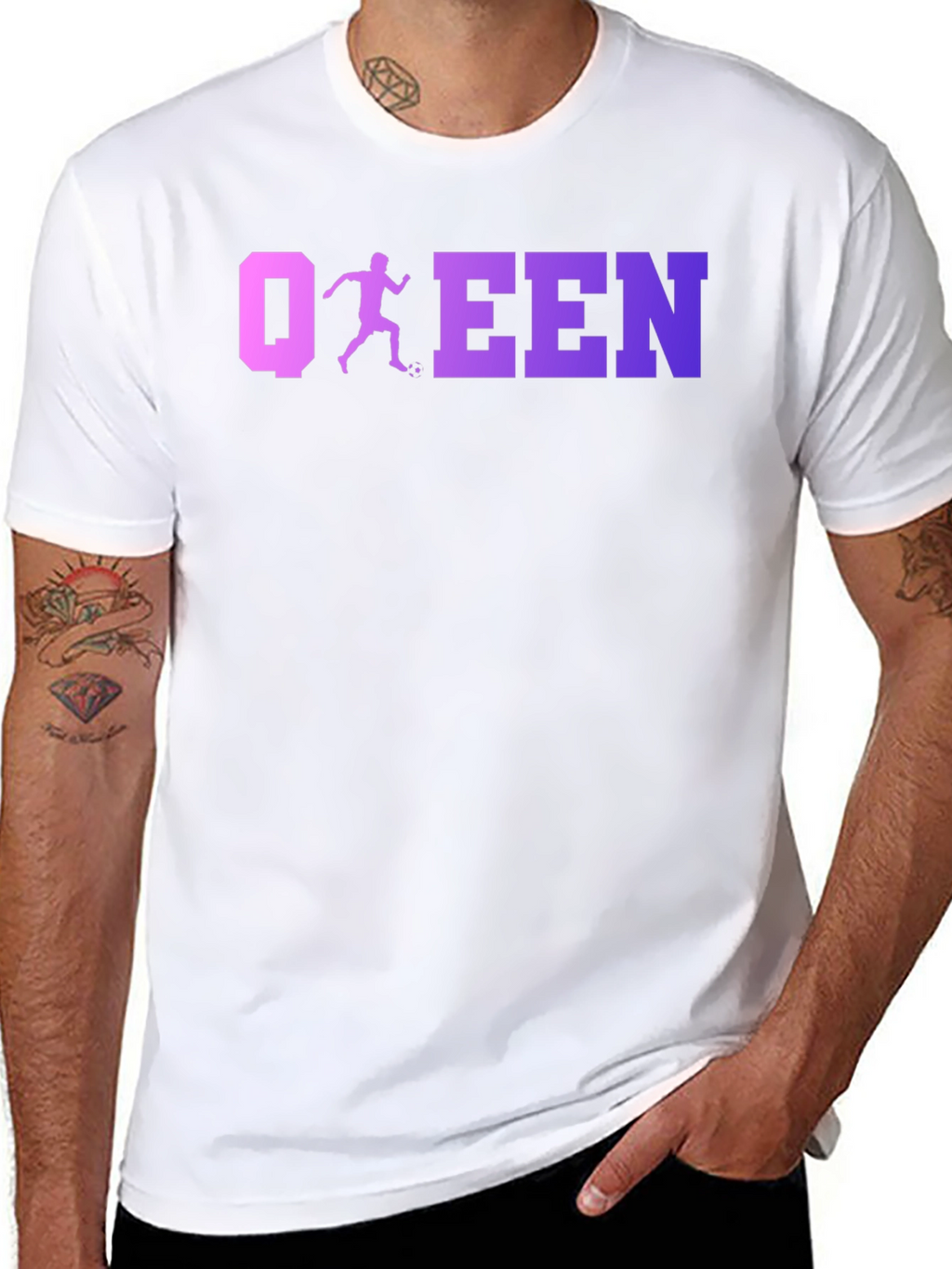 Soccer Queen Black T-Shirt